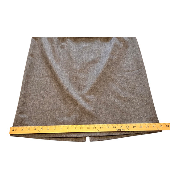 Talbots Womens Pencil Skirt Size 14W Gray Wool Blend Below Knee Professional - Picture 9 of 10